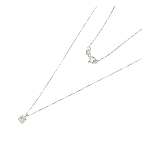 Златно колие с диамант 0.28ct-22517463
