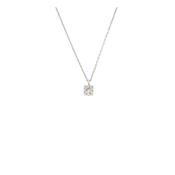 Златно колие с диамант 0.28ct-22517463