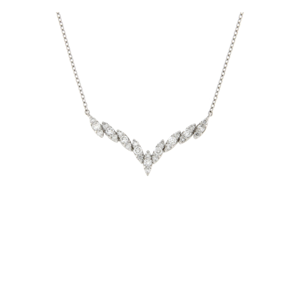 Елегантно златно колие с диаманти 0.53ct