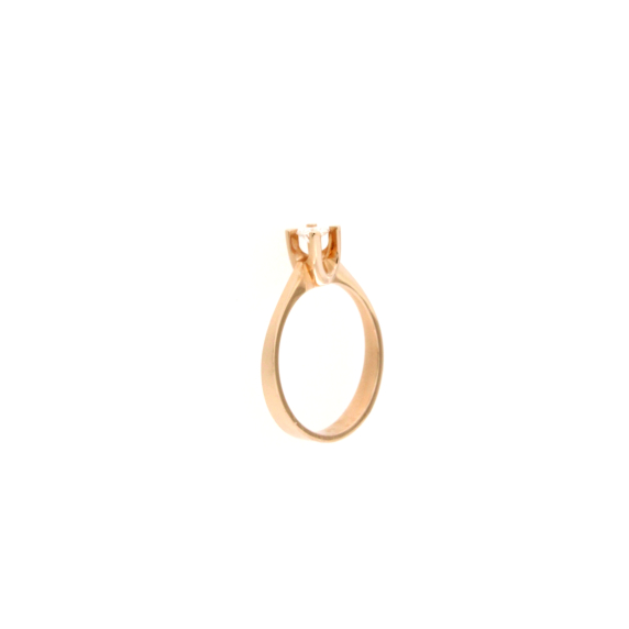 Златен пръстен с диамант 0.20ct-22448255