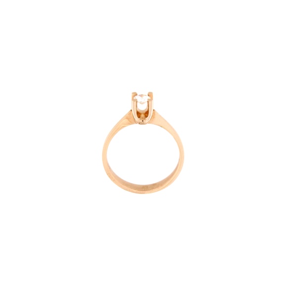 Златен пръстен с диамант 0.20ct-22448255