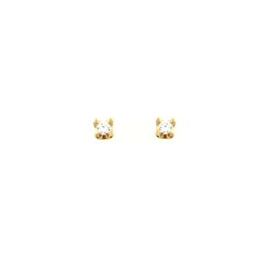 Златни обеци с диаманти 0.22 ct