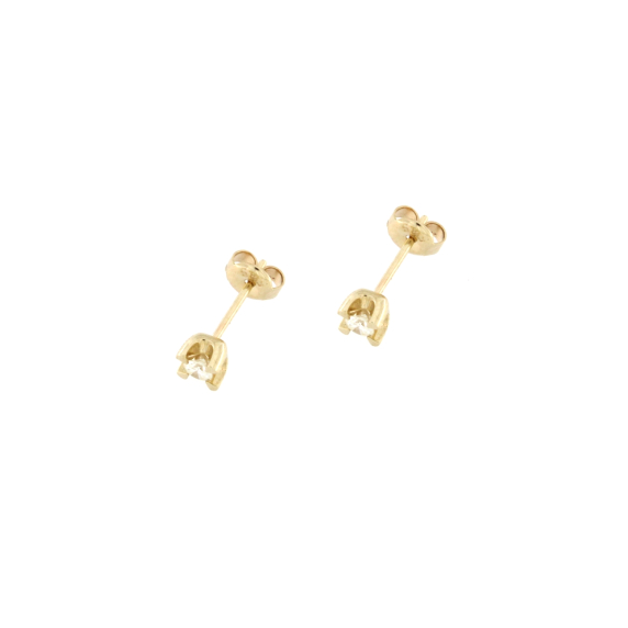Златни обеци с диаманти 0.22 ct
