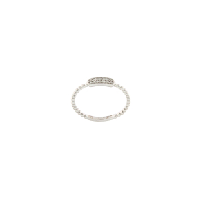 Пръстен бяло злато с диаманти 0.06 ct