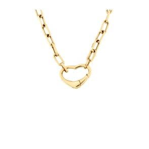 Златно колие със сърце-250721