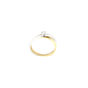 Златен пръстен с диамант 0.10ct