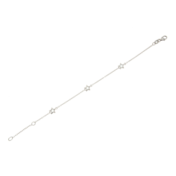 Златна детска гривна звездички-231840