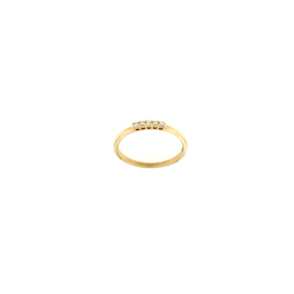 Златен пръстен с диаманти 0.08ct