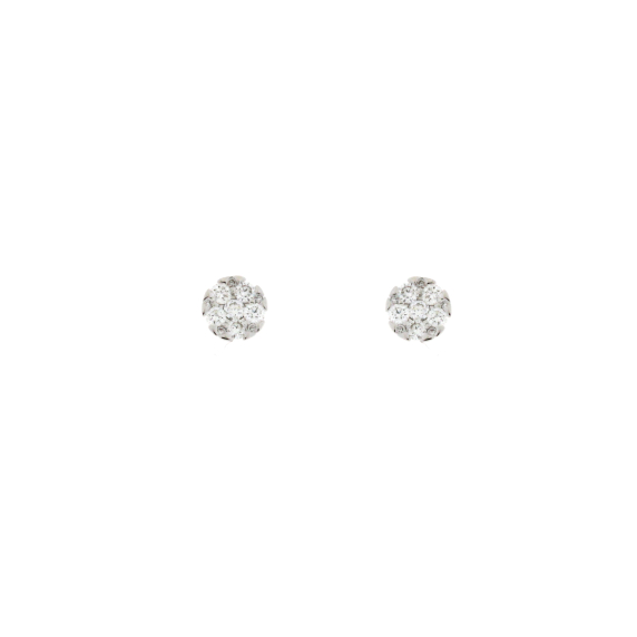 Златни обеци с диаманти 0.46ct-22513427