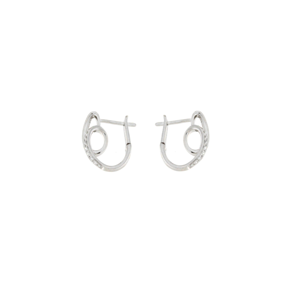 Златни обеци с диаманти 0.34ct-22513434