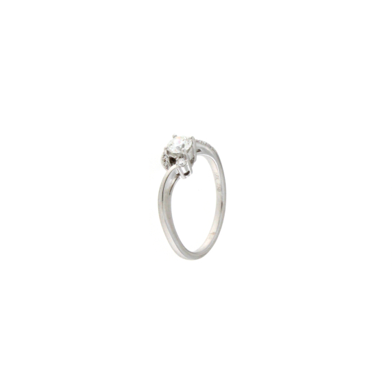 Годежен златен пръстен с диаманти 0.44ct-22513625