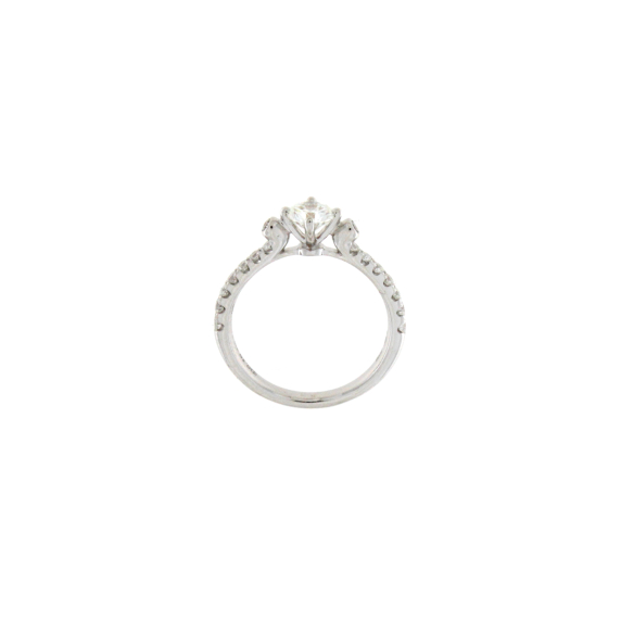 Годежен златен пръстен с диаманти 0.81ct-22513632