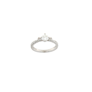 Годежен златен пръстен с диаманти 0.81ct-22513632