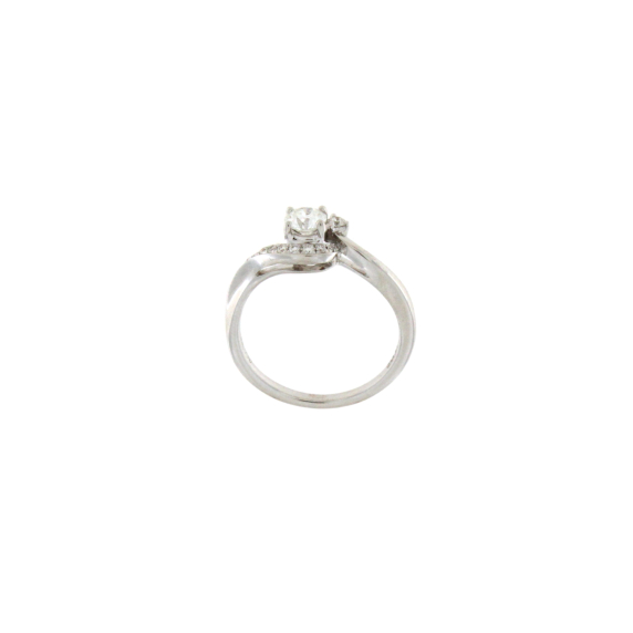 Годежен златен пръстен с диаманти 0.44ct-22513625