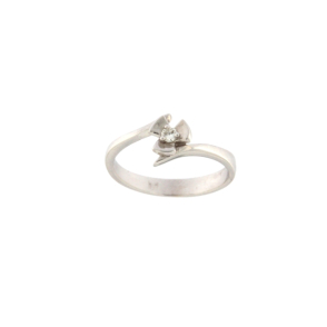 Пръстен бяло злато с диамант 0.05 ct