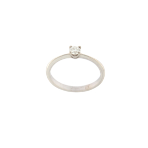 Пръстен бяло злато с диамант 0.23 ct