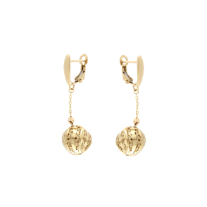 Висящи златни обици-239481