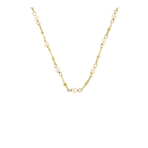 Златно колие с перли-252433