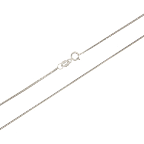 Синджир от бяло злато 55см - житен клас-252221