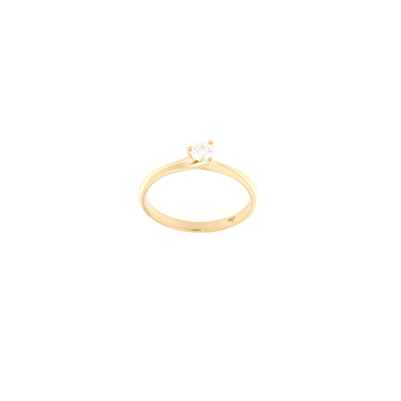 Златен пръстен с диамант 0.20ct