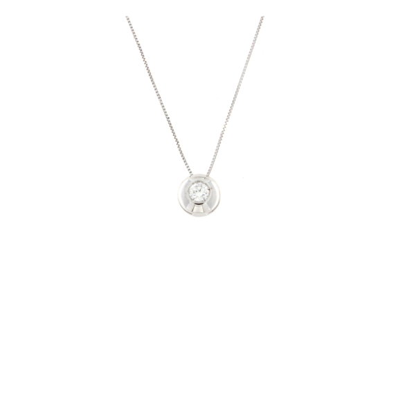 Златно колие с диамант 0.12ct