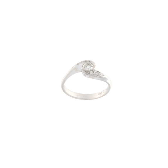 Златен пръстен с диаманти 0.23ct