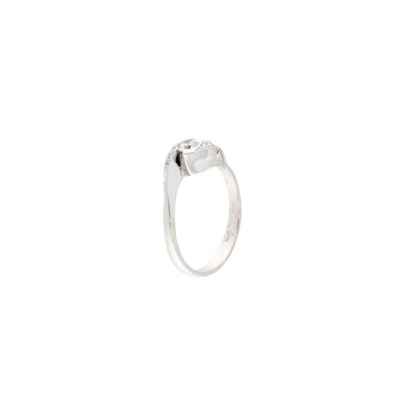 Златен пръстен с диаманти 0.23ct