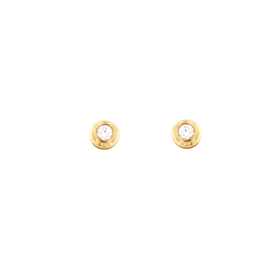 Обеци от жълто злато с диаманти 0.30ct.