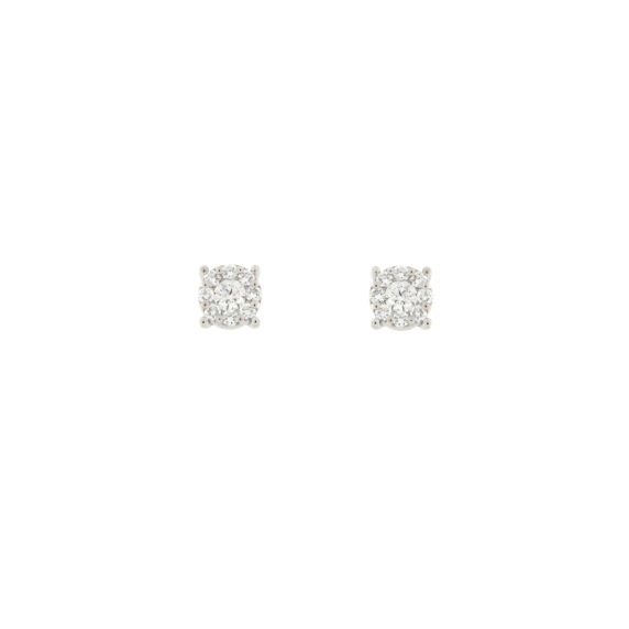 Златни обеци с диаманти 0.44ct