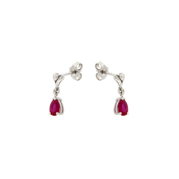 Златни обеци с рубини и диаманти-22352958