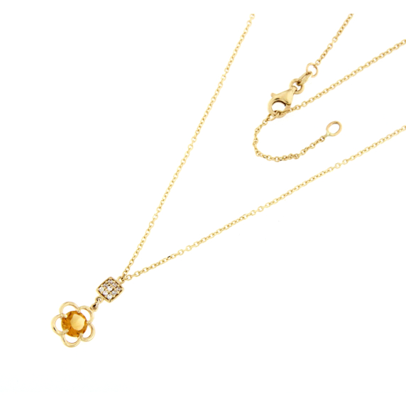 Златно колие цвете-253244