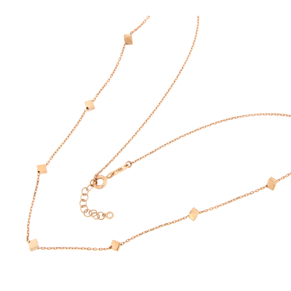 Златно колие кубове-251578