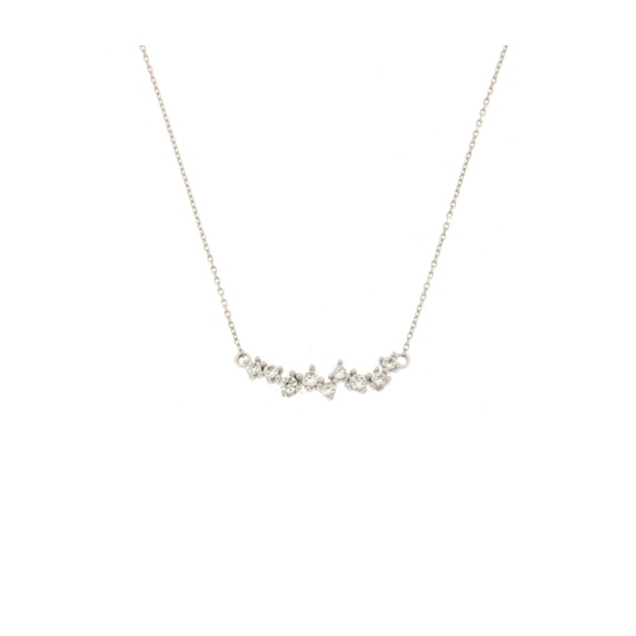 Златно колие с камъни циркони-251573