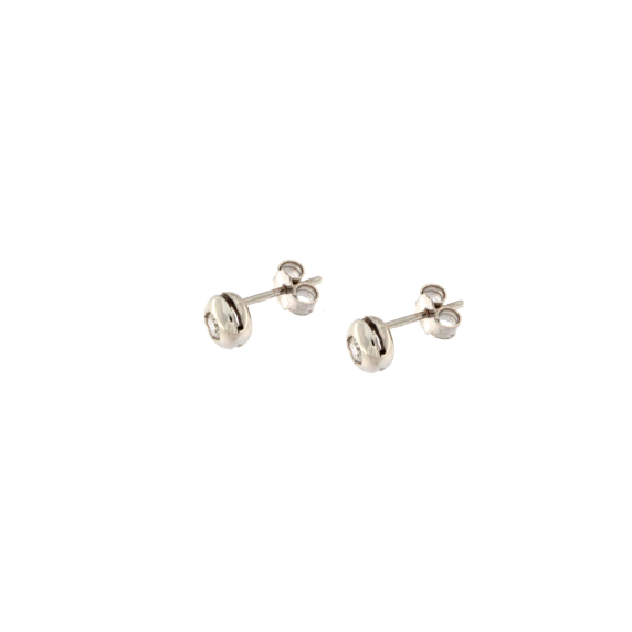 Златни обеци с диаманти 0.20ct-22210869