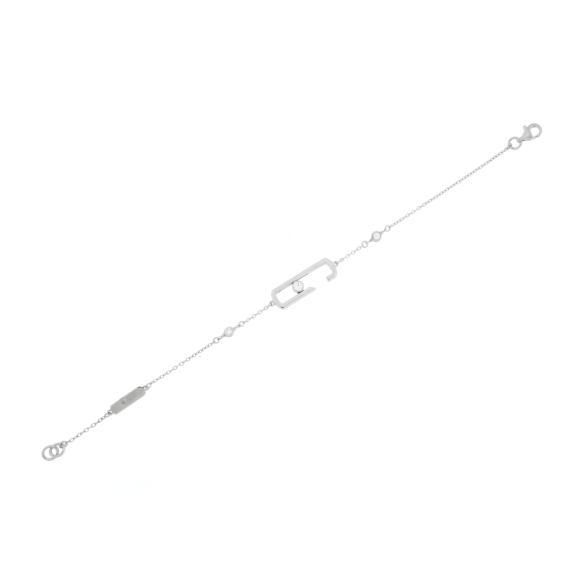 Златна гривна с диаманти 0.16ct