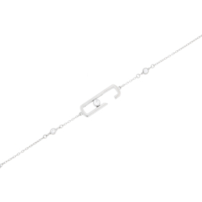 Златна гривна с диаманти 0.16ct