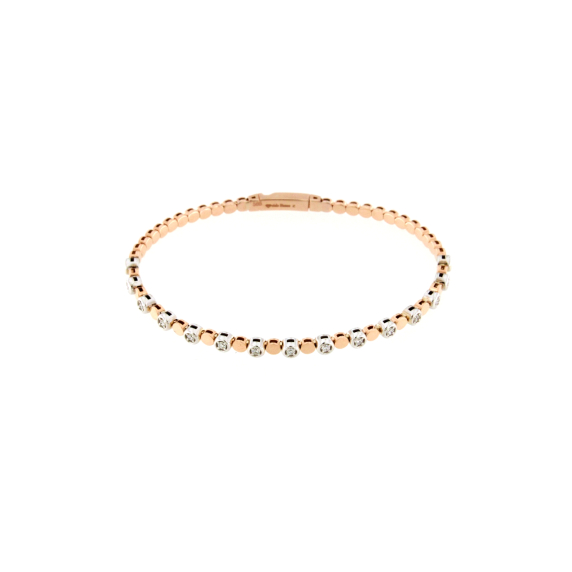 Златна гривна с диаманти 0.30ct