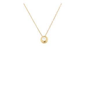 Златно колие с диамант 0.15ct-22519696