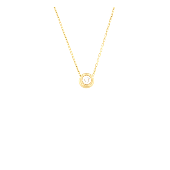 Златно колие с диамант 0.19ct