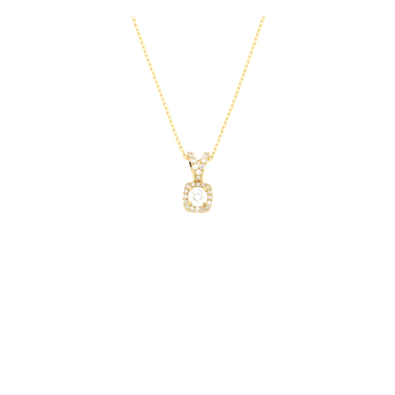 Златно колие с диамант 0.25ct