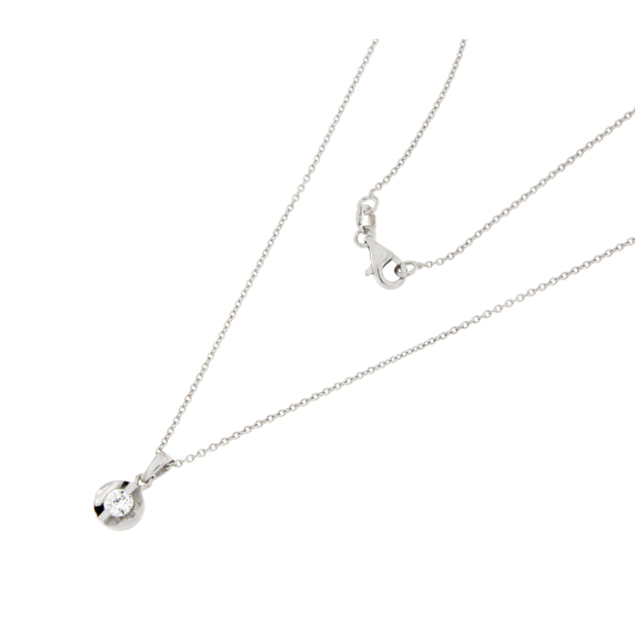 Златно колие с диамант 0.18ct