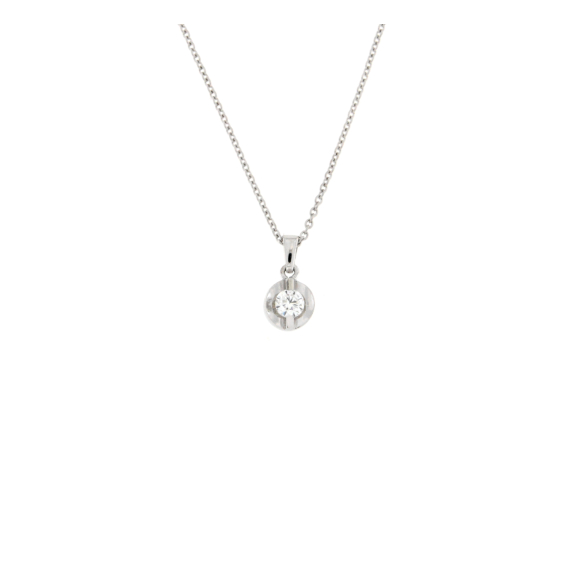 Златно колие с диамант 0.18ct
