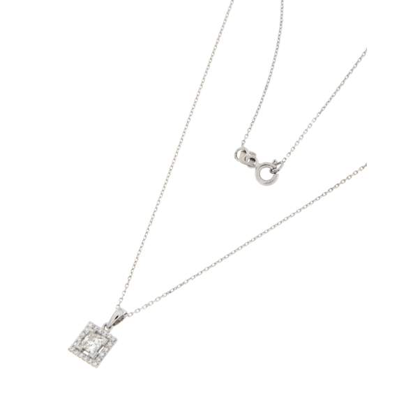Златно колие с диаманти 0.34ct