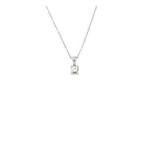 Златно колие с диамант 0.11ct-22519740