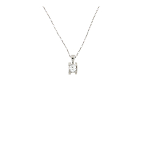 Златно колие с диамант 0.18ct-22519658