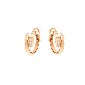 Златни обеци с диаманти 0.22ct