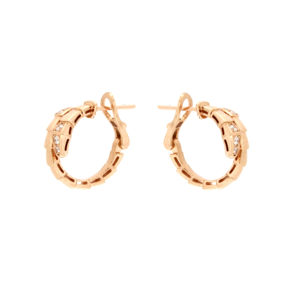 Златни обеци с диаманти 0.22ct