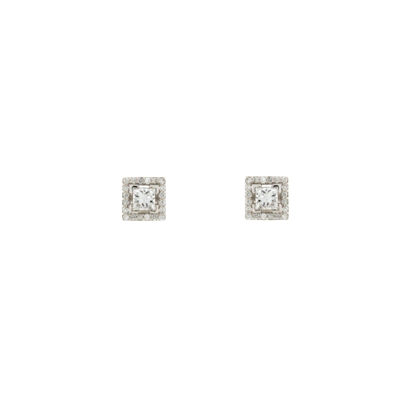 Златни обеци с диаманти 0.60ct-22534231
