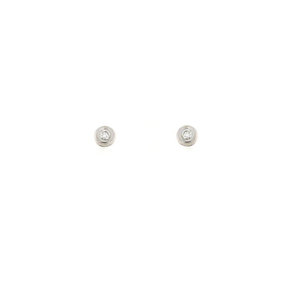Златни обеци с диаманти 0.09ct