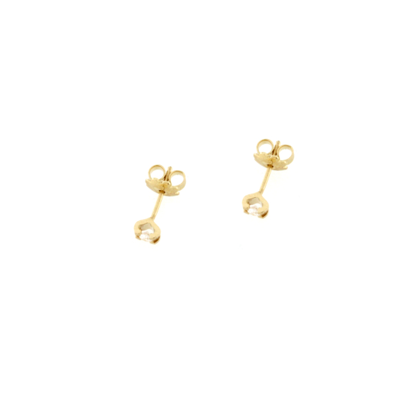 Златни обеци с диаманти 0.17ct-22534170